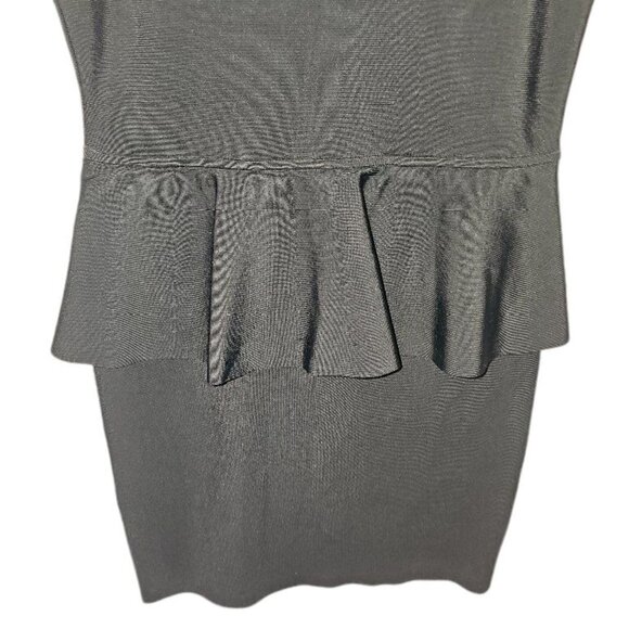 BCBGMAXAZRIA Black Francis Layered Peplum Large‎ L Ruffle - Picture 16 of 16